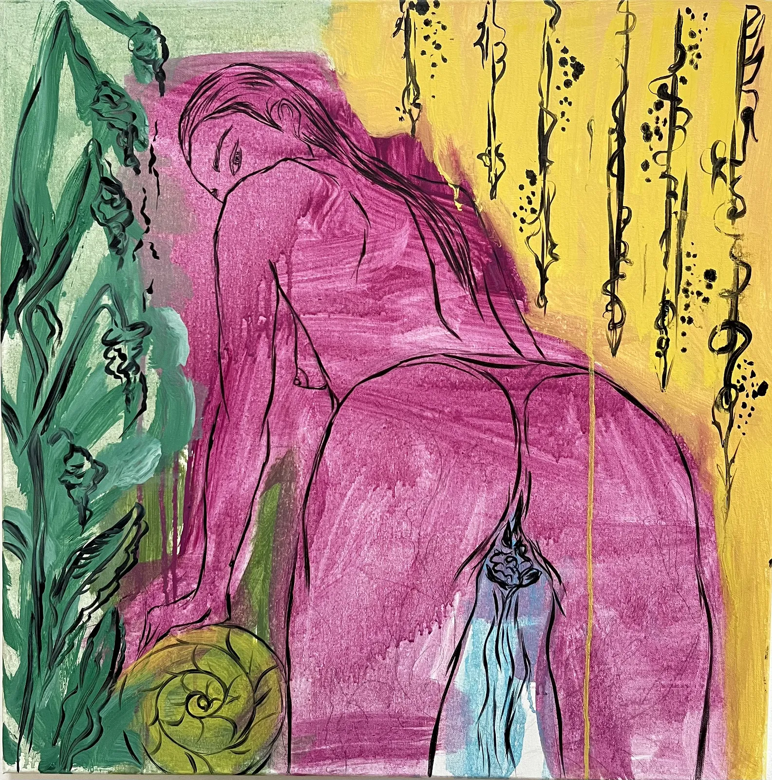 Image of "Yellow" by Ellada , size: 60*60, made of Oil on Canvas, Painting medium, from London, priced at $500 (≈ 22,416 грн) Photo 1 of 2.