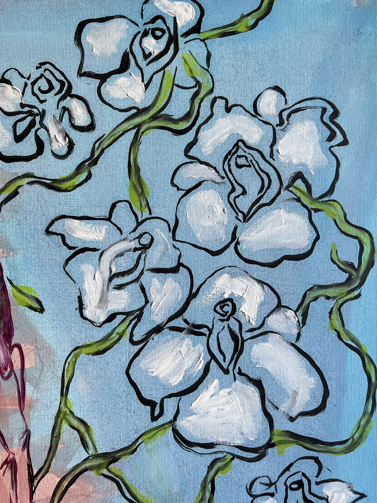 Image of “Take new one” by Ellada , size: 70*90, made of Oil on Canvas, Painting medium, from London, priced at $500 Photo 2 of 4.