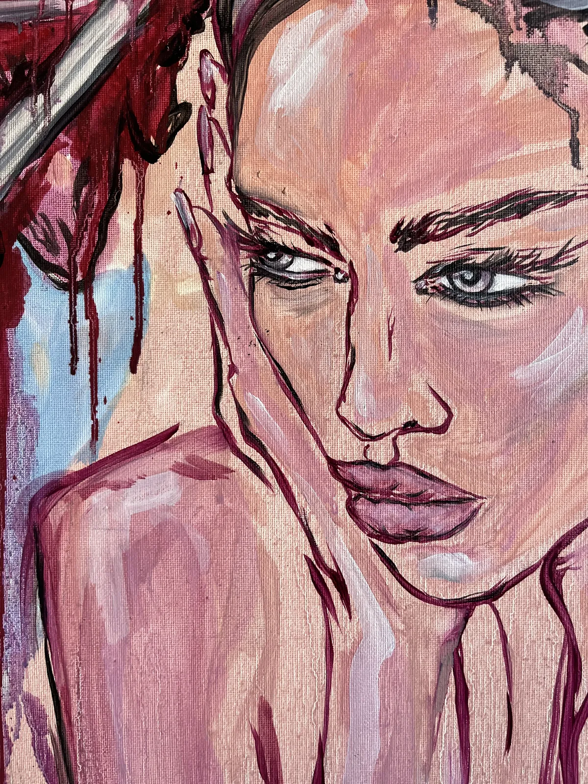 Image of “Take new one” by Ellada , size: 70*90, made of Oil on Canvas, Painting medium, from London, priced at $500 Photo 4 of 4.