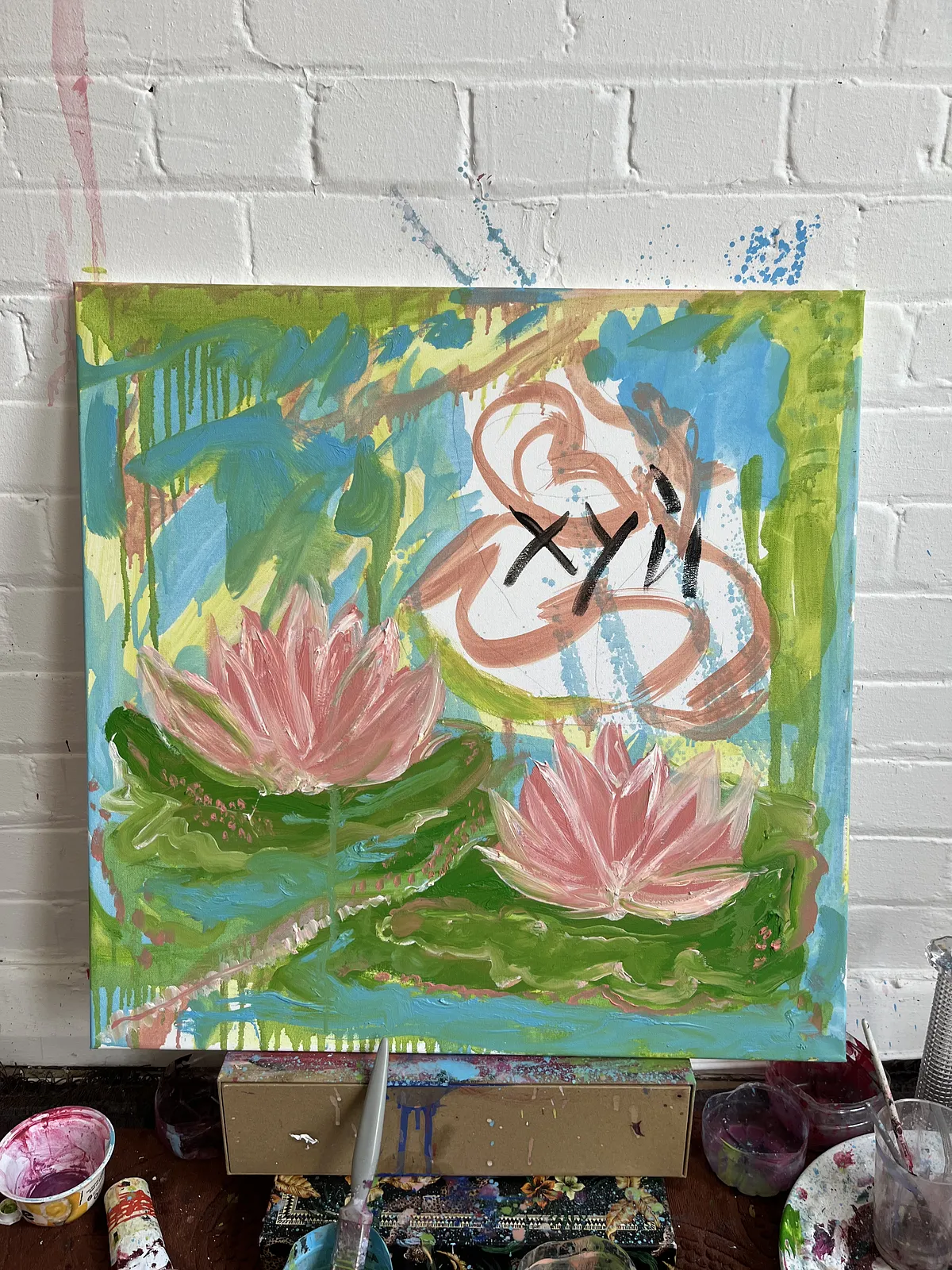 Image of "Hyi" by Ellada , size: 60*60, made of Oil on Canvas, from London, priced at $500 Photo 4 of 6.