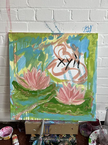 Image of "Hyi" by Ellada , size: 60*60, made of Oil on Canvas, from London, priced at $700 Photo 4 of 6.