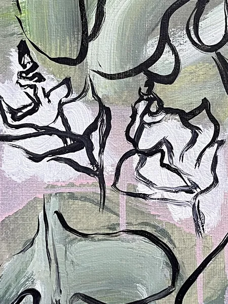 Image of “Jungle” by Ellada , size: 60*60, made of Oil on Canvas, Painting medium, from London, priced at £800 Photo 3 of 5.