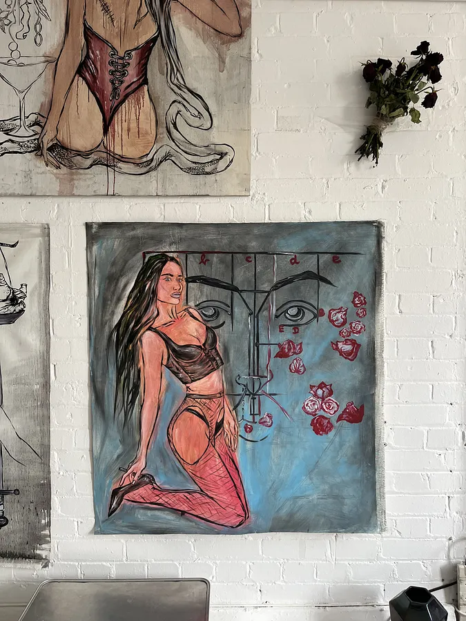 Image of “Jesus Christ” by Ellada , size: 120*120, made of Oil on Canvas, Painting medium, from London, priced at $1300