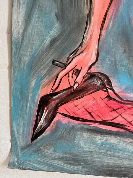 Image of “Jesus Christ” by Ellada , size: 120*120, made of Oil on Canvas, Painting medium, from London, priced at $1300 Photo 3 of 4.